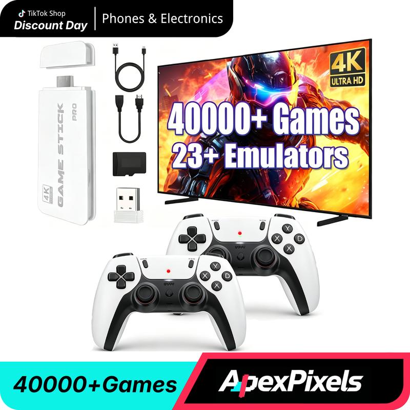 2026 – La versión totalmente nueva y mejorada del M15 Plus Enhanced con innumerables emuladores y un mando retro con control inalámbrico de 2,4 GHz, consola para el hogar, tipo UE, interruptor nuevo, no compatible con 3DS