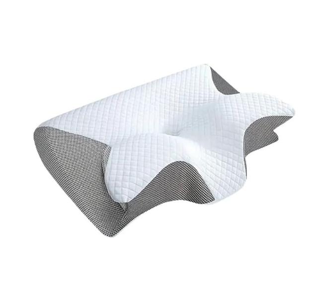 Almohada Cervicales y Cuello, 2 en 1 Almohada Ergonómico Espuma de Memoria, Almohadas Ortopedica.