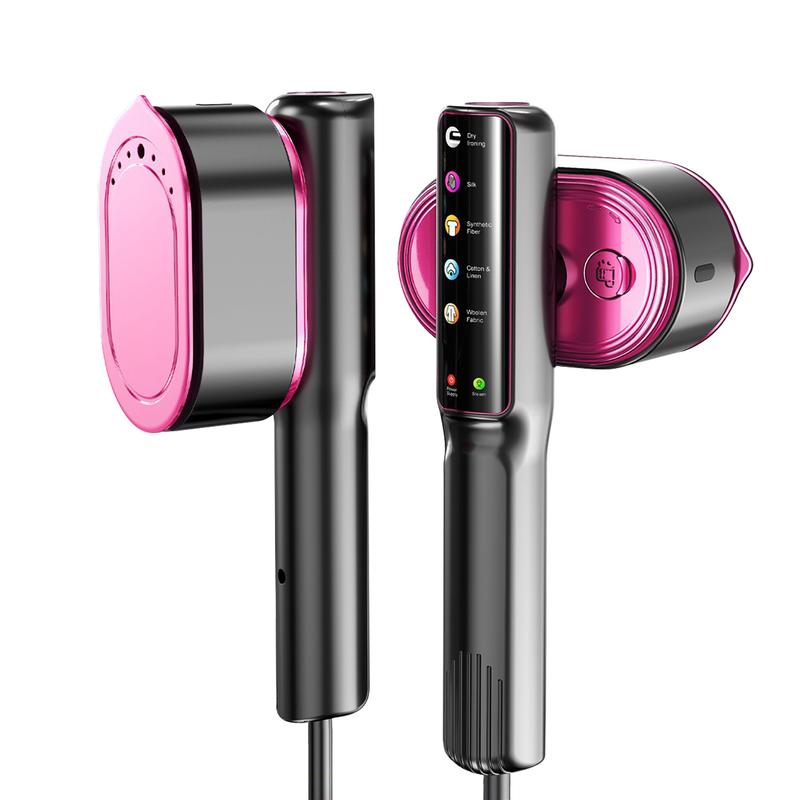 AOMIAO Planchadora Portátil de Ropa 1200 W con Pantalla Táctil LCD Inteligente Elimina Arrugas en 1s Calentamiento Rápido en 15s Ideal para Hogar y Viaje