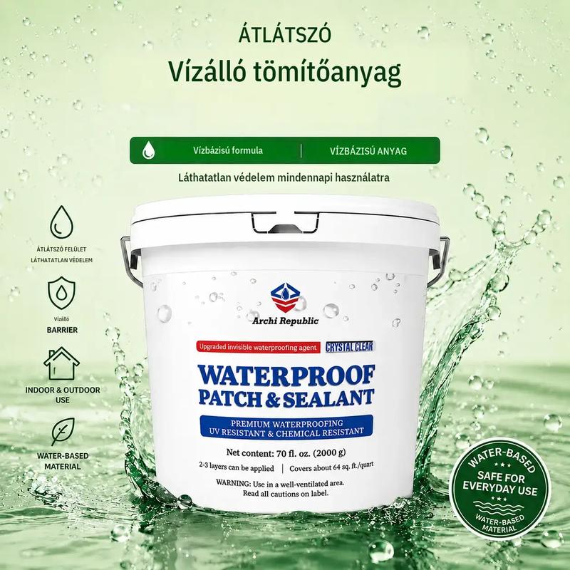 Archi Republic revestimiento transparente e impermeable a base de agua – sellador transparente e impermeable para la reparación de superficies en el hogar