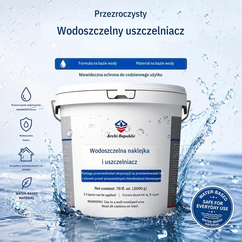 Archi Republic sellador transparente e impermeable para reparaciones de juntas y uniones – 500 g / 1000 g / 2000 g