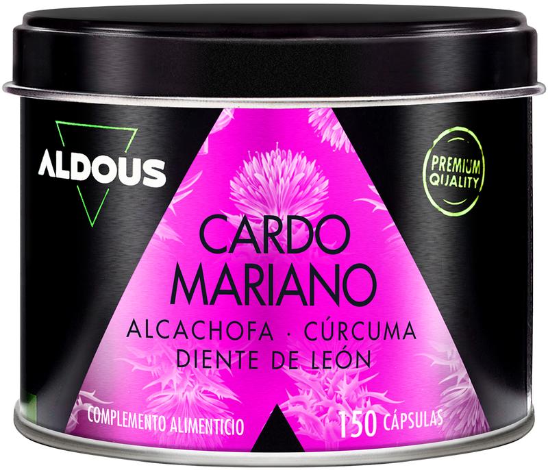 Cardo Mariano - 150 Cápsulas - Detox Higado, Mejora digestión - Aldous