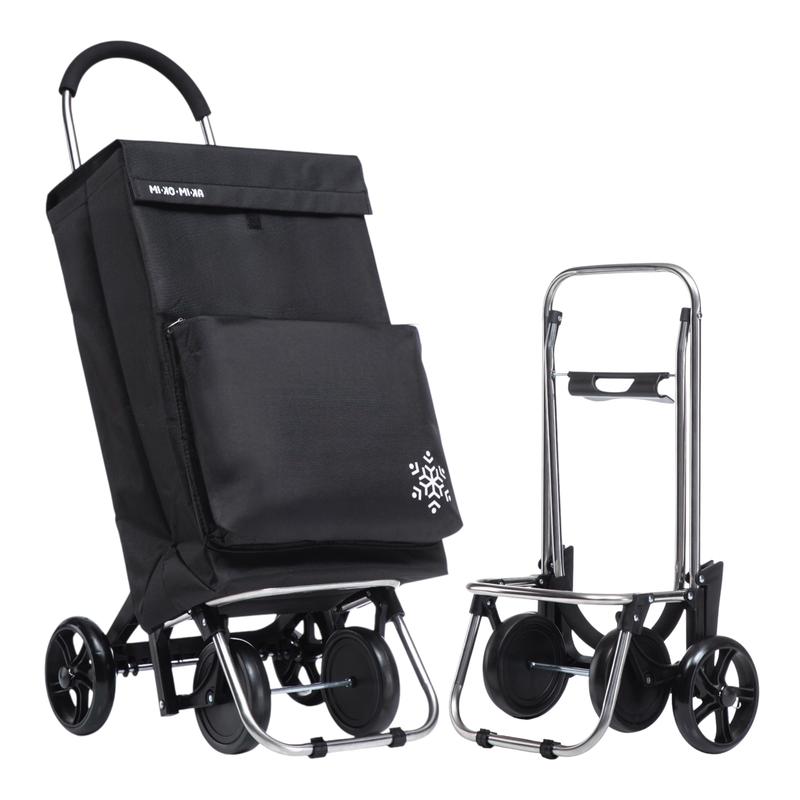 Carrito de Compra Plegable con Bolsa Térmica \Impermeable y 4 Ruedas,Ligero, 94x44x38cm,40 litros,Resistente y Reutilizable,Carro de Compra Plegable, 4 Ruedas de Alta Resistencia,Carro Compra. (COMPRA-002)