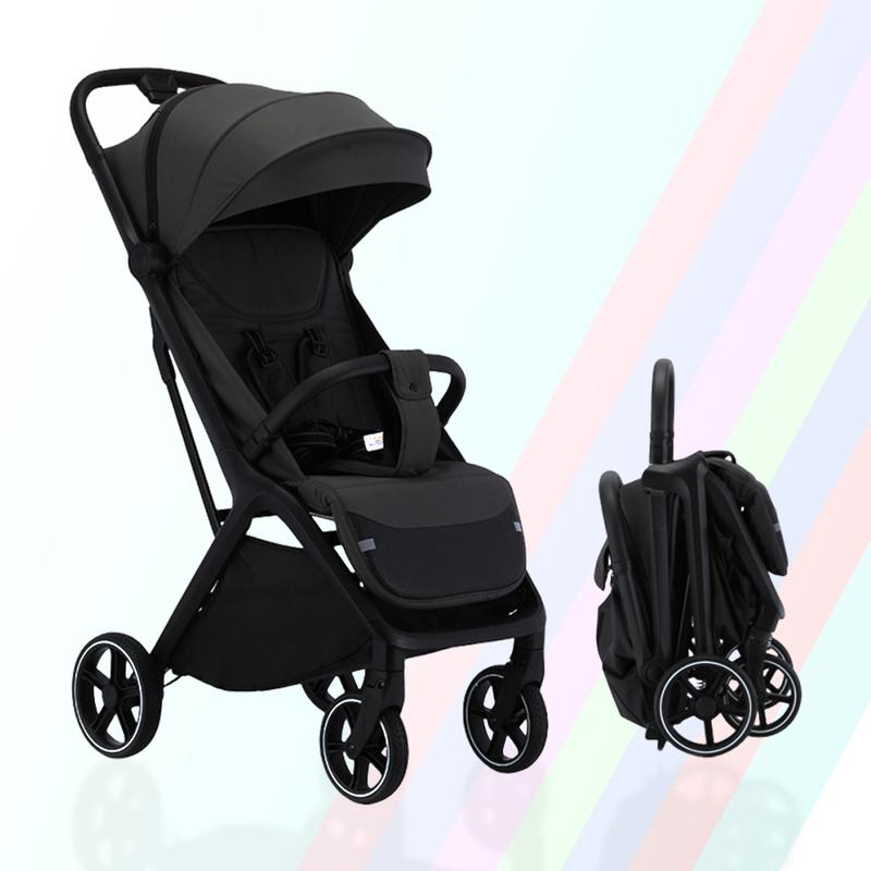 Cochecito plegable ligero con respaldo ajustable, malla transpirable, aleación de aluminio, tejido Oxford de nailon, 16,8 libras, para niños menores de 22 kg, ideal para viajes