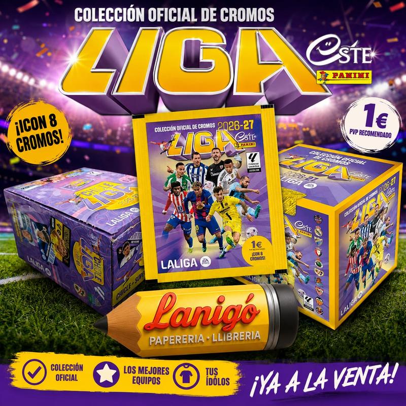 coleccion cromos LIGA ESTE 2026-27 , ALBUM, CHICLES, de PANINI
