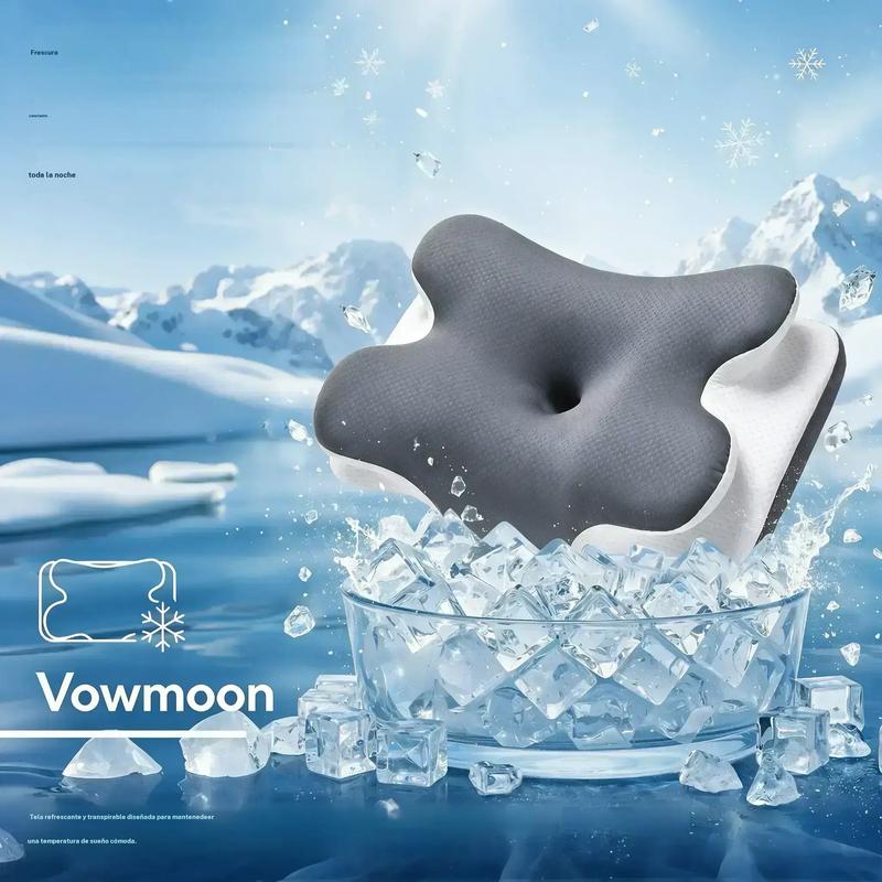 【CoolingPillow】Vowmoon Pro 2.0 Almohada cervical ergonómica refrescante de espuma viscoelástica, especial para el verano