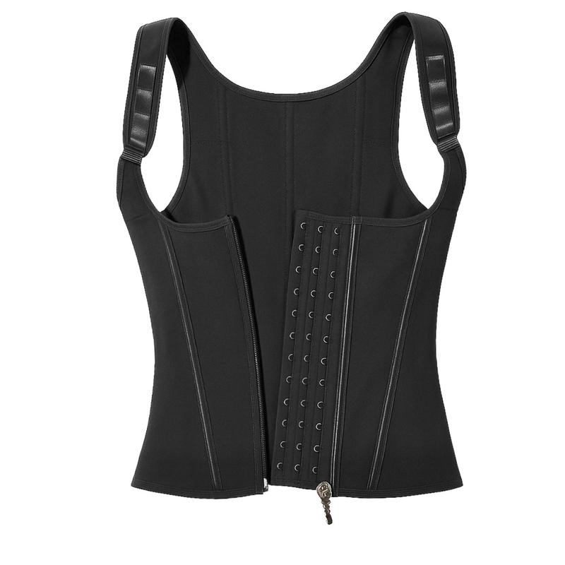 Faja Cinturilla Con Chaleco para Reducción de Medidas en Cintura Abdomen y Espalda Baja con Ajuste Personalizado y Soporte para la Espalda 92% algodón