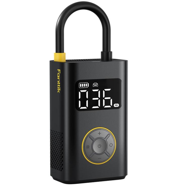 Fanttik X9 Pro inflador portátil manual para coches pequeños, bomba eléctrica para bicicleta con inflado rápido en menos de 1 minuto y manómetro digital de presión de los neumáticos, compresor de aire de 150 PSI