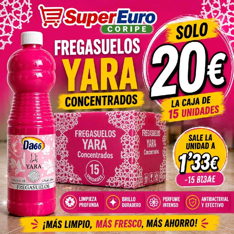 FREGASUELOS YARA 1L CONCENTRADO CAJA DE 15 UNIDADES
