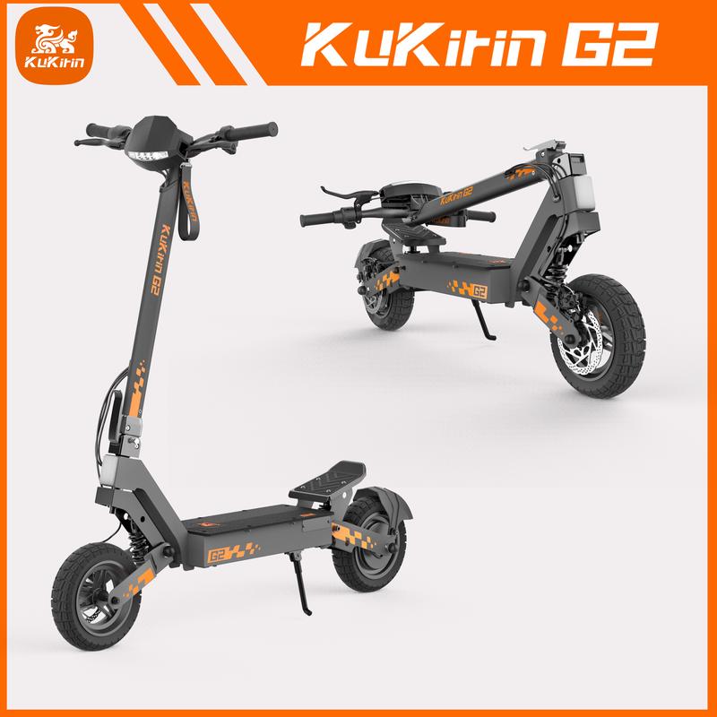 Kukirin G2 – patinete eléctrico para adultos, patinete eléctrico, patinete eléctrico todoterreno de alto rendimiento, potencia máxima de 500 W, 25 km/h, batería de 15 Ah, autonomía de 60 km, ruedas de 10 inch, sistema de suspensión doble