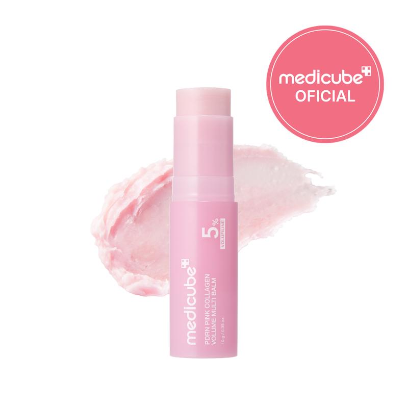 [medicube Oficial] Bálsamo Multiuso Voluminizador PDRN Rosa Colágeno | 5% Volufiline, PDRN, NAD en Barra | Ayuda con la Apariencia de Líneas Finas, Cuidado de Firmeza, Antiedad | Para Ojos, Cuello, Frente, Líneas de la Sonrisa, Líneas de los Labios