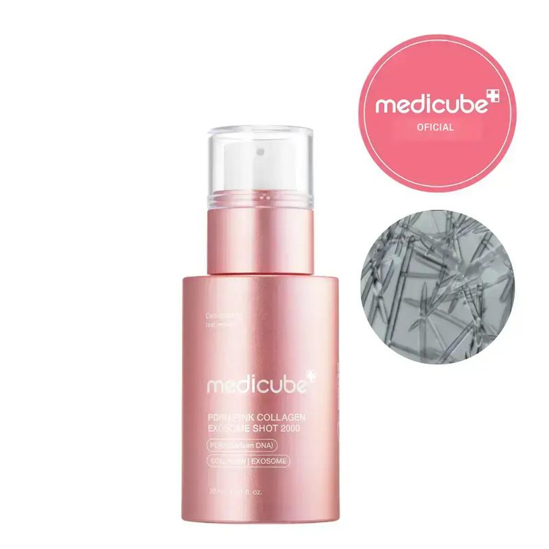 [medicube Oficial] Sérum Exosomas Shot PDRN Pink con Colágeno | Booster Líquido para la Piel | Exosomas, ADN de Salmón PDRN, Espículas | Tono de Piel Irregular, Cuidado de Poros, Textura de la Piel | Cuidado de la Piel Coreano 1.01 fl. oz