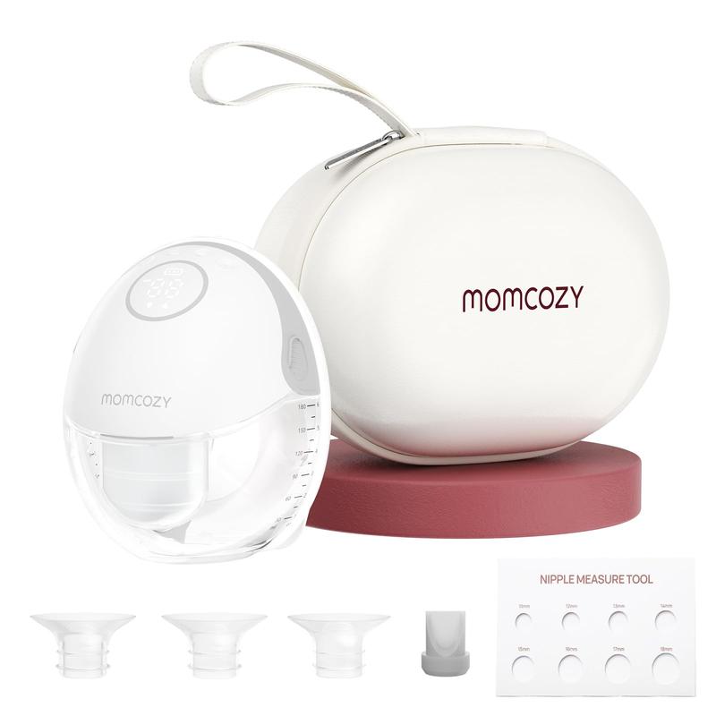 Momcozy M6 Sacaleches Eléctrico Manos Libres, 295 mmHg, 3 Modos 9 Niveles | Motor de 2.ª generación, brida DoubleFit y pantalla LED para una succión estable, un ajuste cómodo y un control sencillo