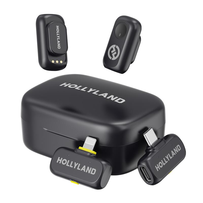 (Ofertas ahora) Hollyland Lark A1 micrófono de solapa inalámbrico para iPhone 17/16/15 y Android (USB‑C), micrófono de lapela con supresión de ruido por IA, audio de 48 kHz/24 bits para TikTok, YouTube, podcast, vlog y transmisión en vivo