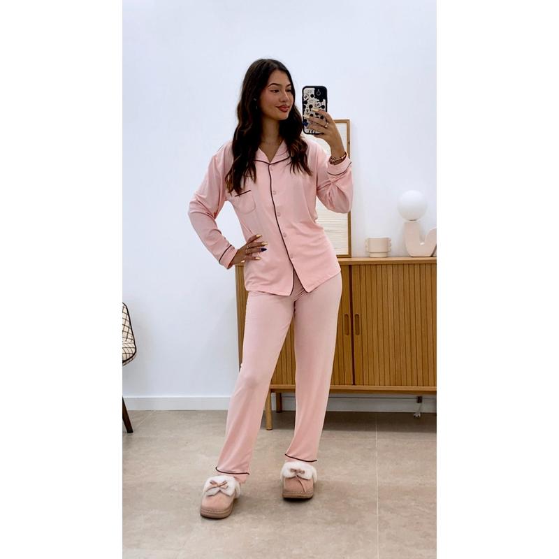 PIJAMA CAMISA + PANTALÓN LARGO
