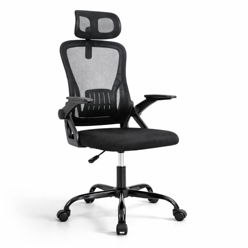 Silla Giratoria Oficina 5788 T-lovendo | Ergonómica Completa con Reposacabezas, Soporte Lumbar y Reposabrazos 3D