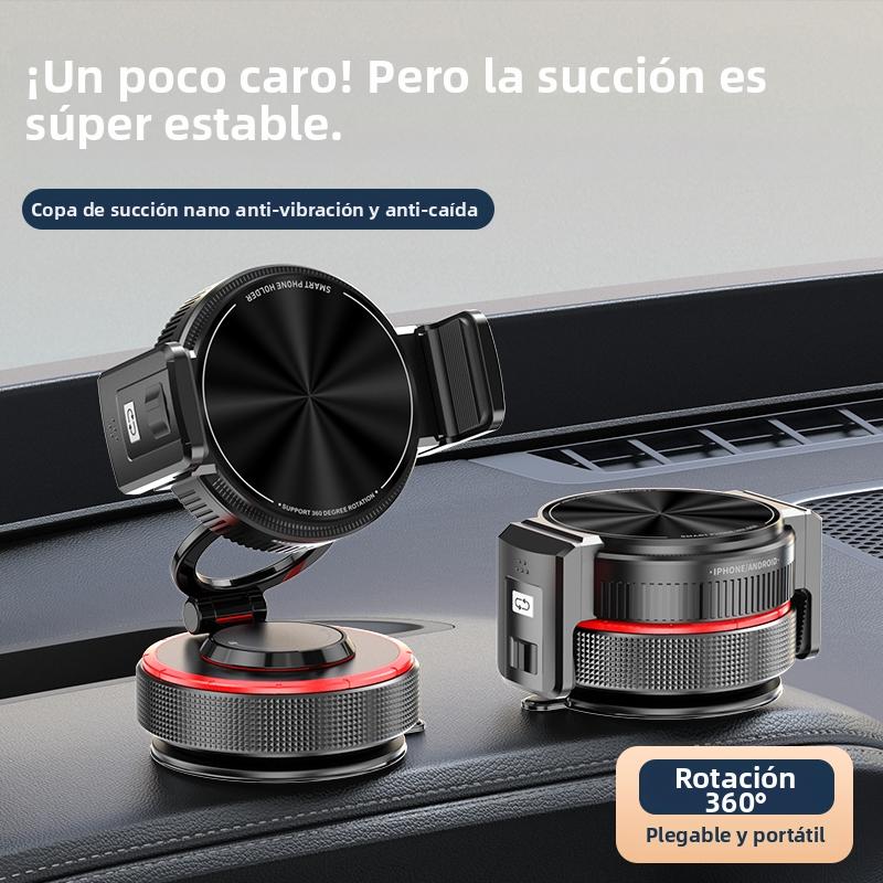 Soporte magnético para teléfono con clip ajustable Rotación de 360° para coche y hogar Imán superpoderoso y diseño universal