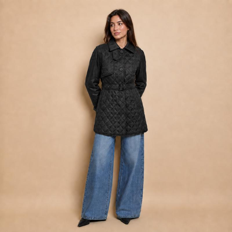 ÜTOPYA Abrigo Estela | Moda Mujer | Chaquetas y Abrigos | Favorecedor y Suave que Sienta Bien al Cuerpo | Versátil | Tendencia Viral