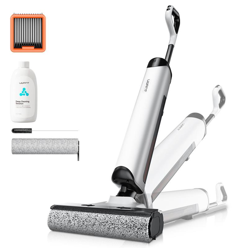 Uwant D500 aspiradora de seco y húmedo con control de olores, potencia de 17.000 Pa, secado a 65 °C, autolimpieza, impermeable IPX6, limpieza completa 3 en 1