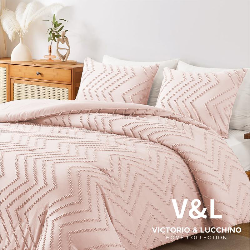 V&L Colcha Reversible Bouti Lavada tufting, incluye funda/s de cojín, 100% Microfibra, Tacto Extra Suave - Modelo Atenea