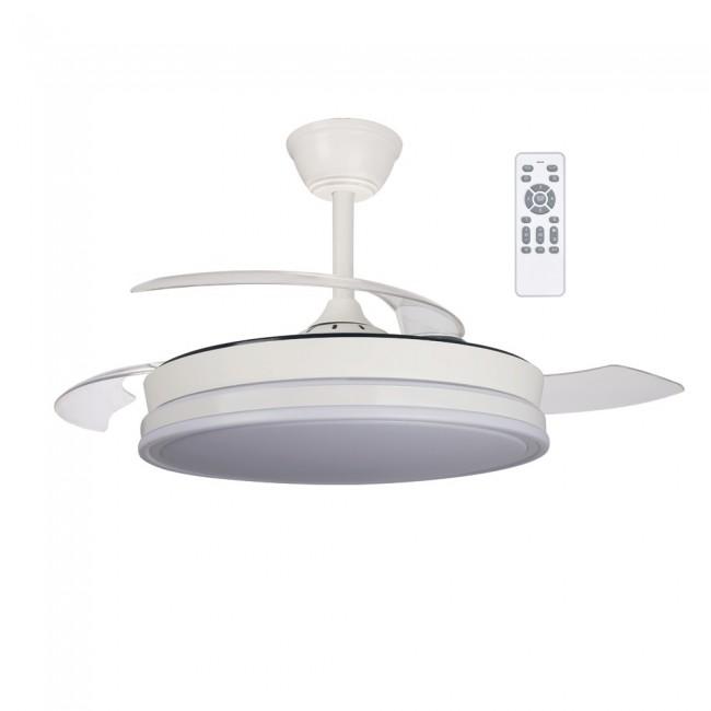 Ventilador ALIS 78W (48W LED + 30W motor DC) Función Noche. 7 Velocidades. Función verano-invierno. Modo noche. 5 años de garantía moto + 3 años LED